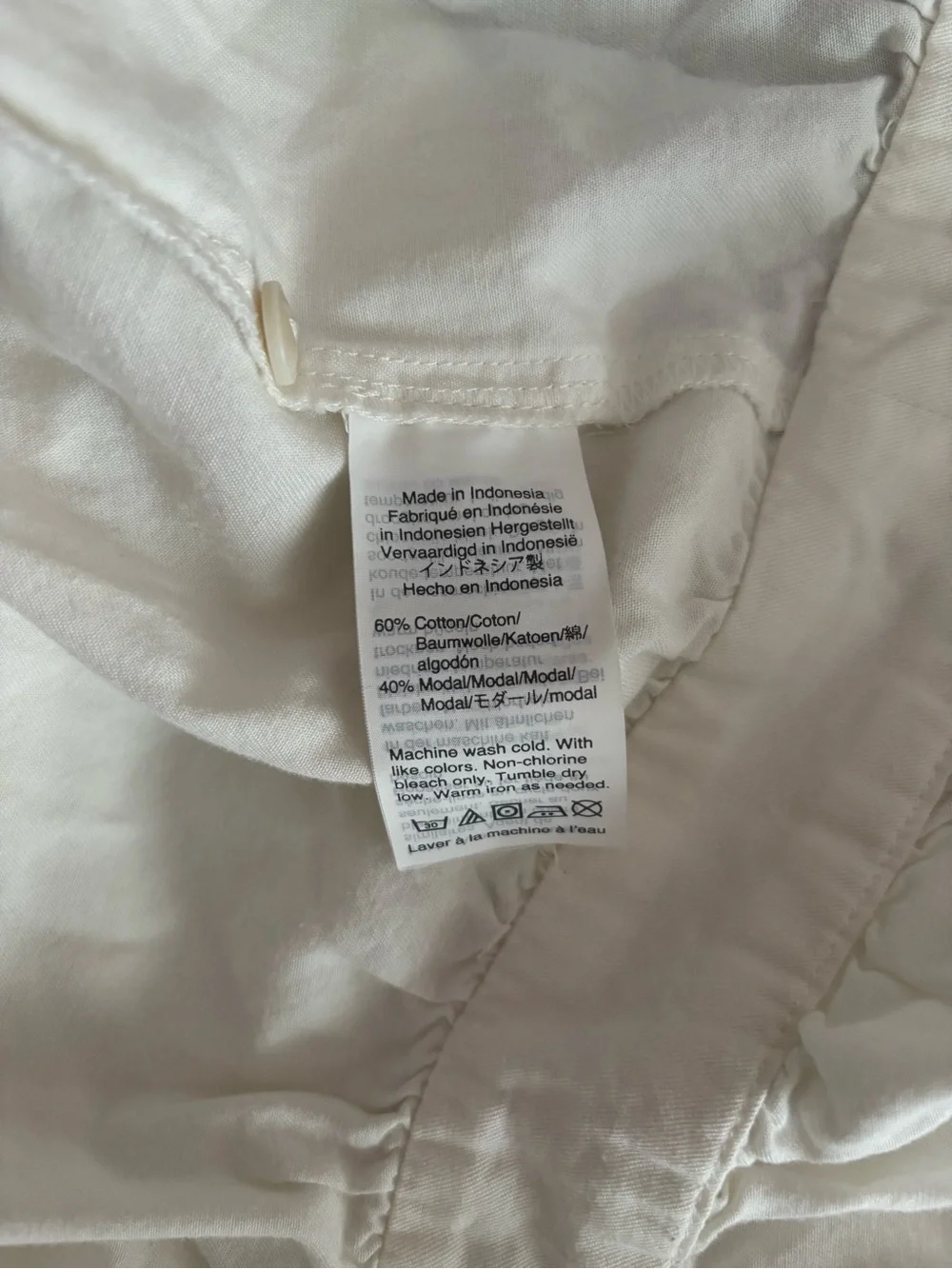Madewell White Puff Sleeve Peplum Wrap Top Side Tie Medium Cotton Modal